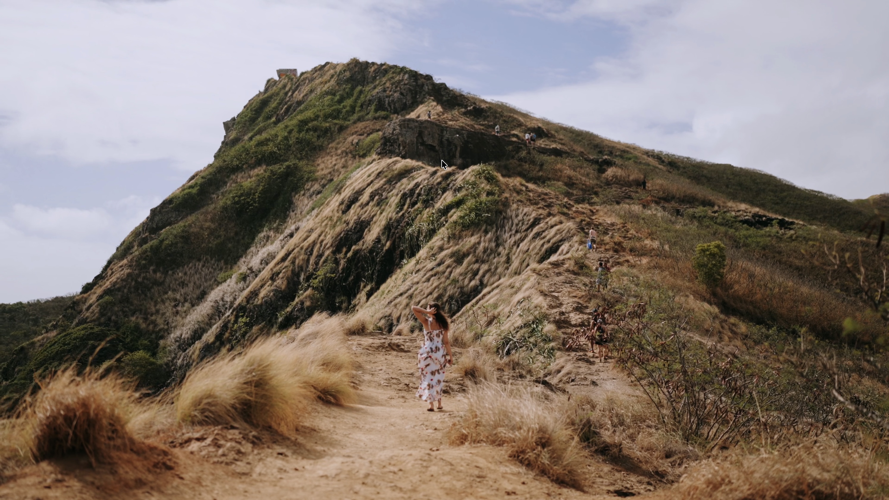 Cinematic Hawaii adventure film landscape still